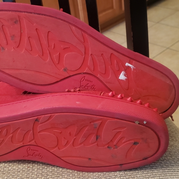 CHRISTIAN LOUBOUTIN red fringe COACHELITO Shoes - Picture 3 of 7